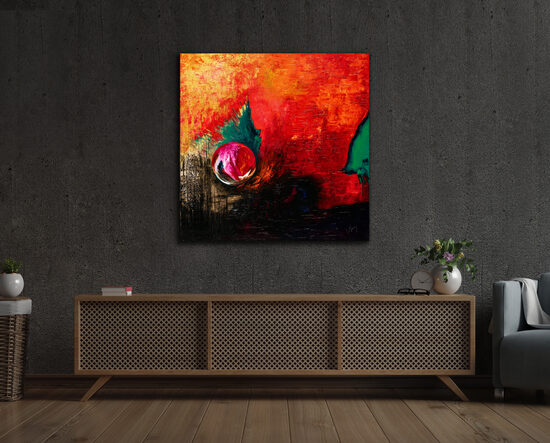 Vászonnyomat - 90x90 cm - Kezdet